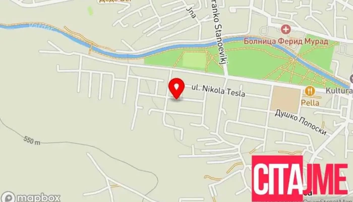 мапа на BILNA APTEKA DABESKI Аптека во Гостивар