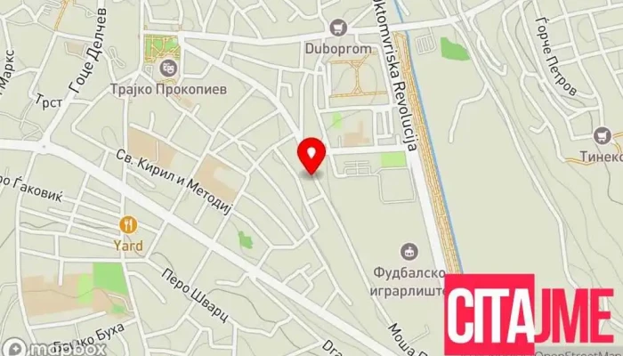 мапа на Билна аптека Роса Стојанови Аптека во Куманово