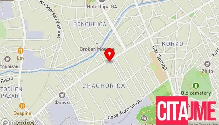 мапа на БИОЛЕК Аптека во Прилеп