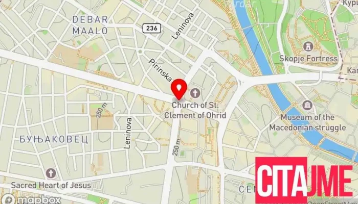 мапа на Bitpazar Аптека во Скопје
