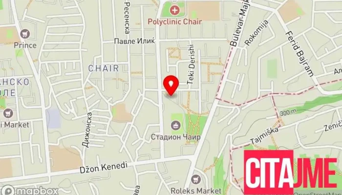 мапа на BODI клучар Служба за умножување клучеви, Бравар во Скопје