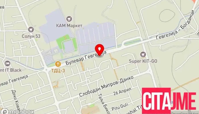 Boulevard Apartments Gevgelija -  мапа - Гевгелија
