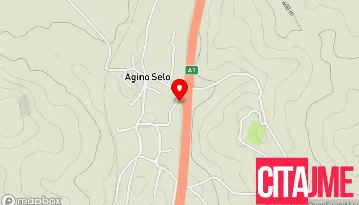 мапа на Bravarski uslugi Производител во Agino Selo
