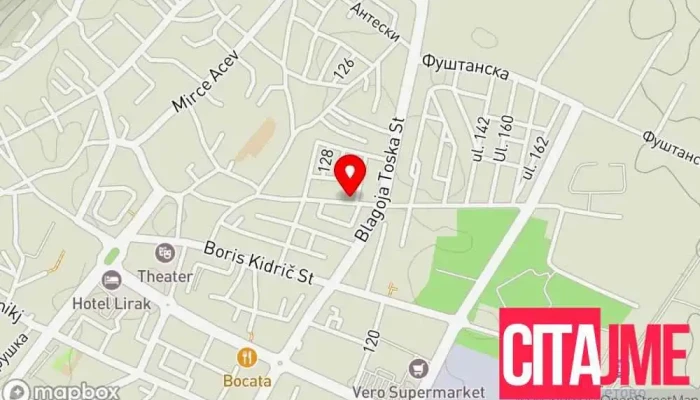 мапа на Brza Pratka Пошта во Тетово