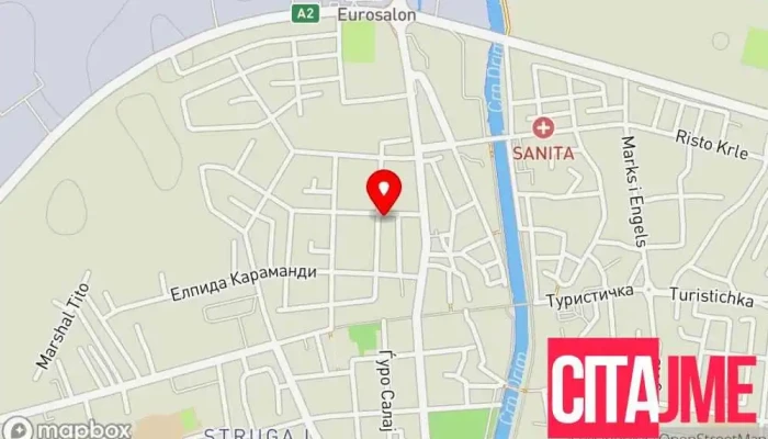 мапа на Brza Pratka Пошта во Струга