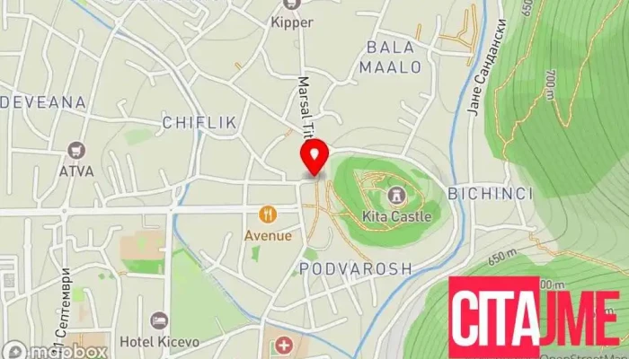 мапа на Bureau de poste 6251 Пошта во Кичево