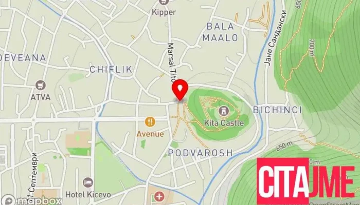 мапа на Burektore RADIKA Ресторан во Кичево