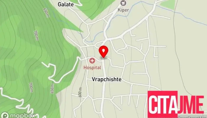 Capraz Servis -  мапа - Vrapchishte