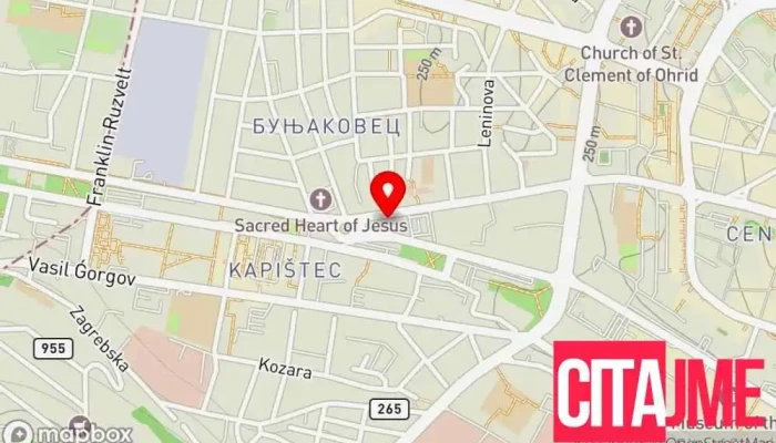 мапа на Чакар Стоматолошка клиника, Стоматолог во Скопје