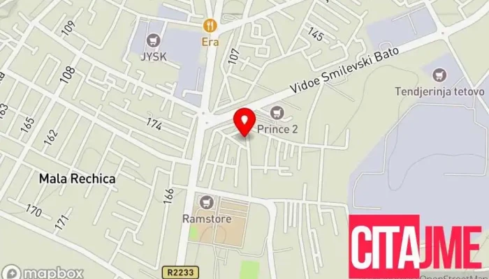 мапа на Coreup Агенција за маркетинг во Тетово