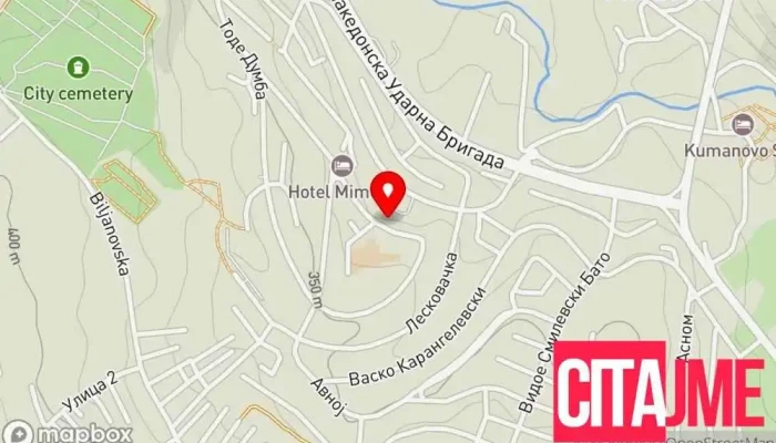 мапа на Д-р Фросина Стоматолог во Куманово
