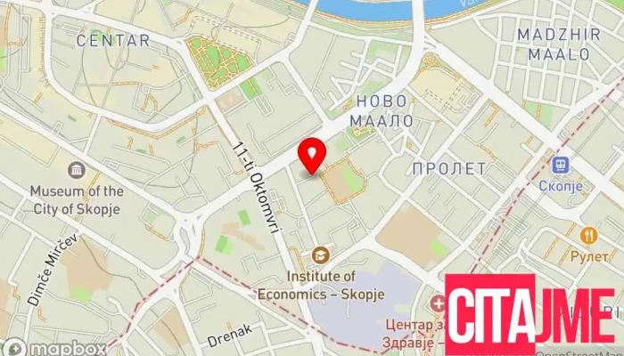 D R Peti мапа - Скопје