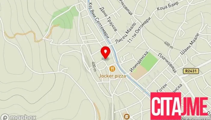 мапа на Д-р ПЗУ Зојка Стоматолог во Радовиш