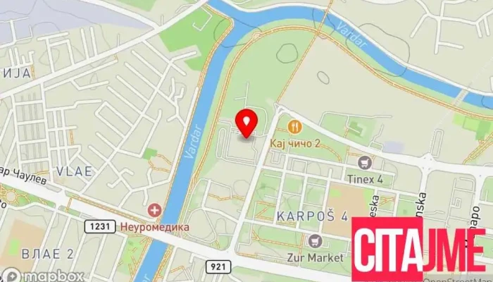 мапа на DAKA PREMIUM Продавница за хардвер во Скопје