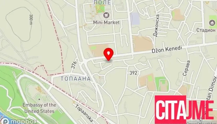 мапа на Dental clinic F-DENT Стоматолошка клиника, Стоматолог во Скопје