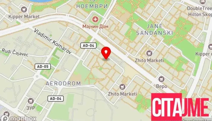 Dental Medika Gj -  мапа - Скопје