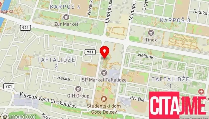 Dental Office Ortodental Studio Dalia мапа - Скопје