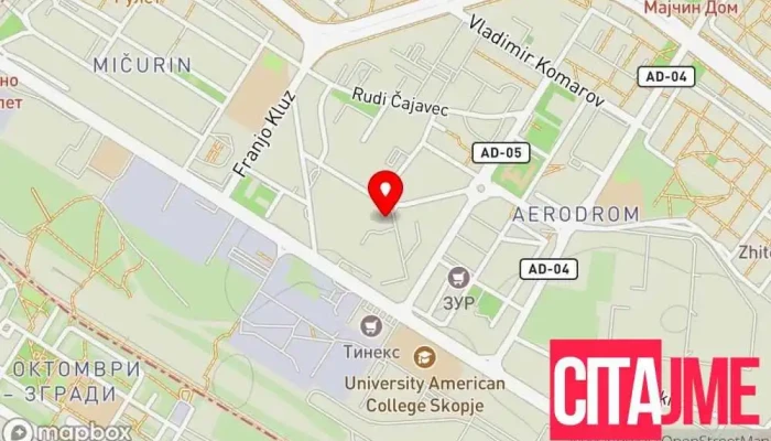 мапа на Дентал Спа Стоматолог во Скопје