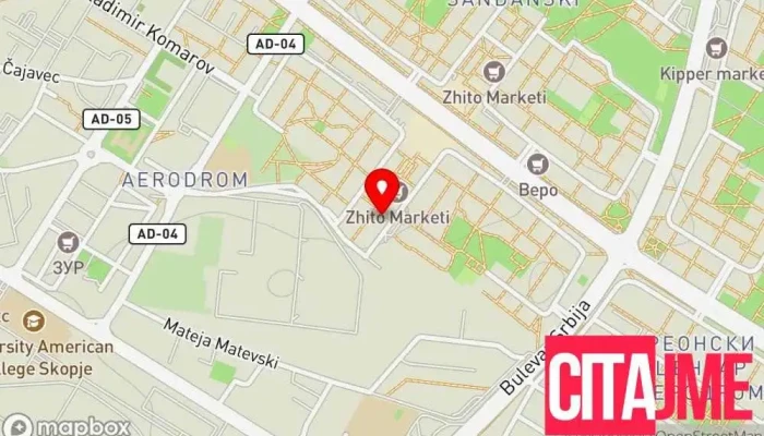 мапа на Дентал студио Арс Стоматолог, Стоматолошка клиника, Заботехничка лабораторија, Педијатриски стоматолог, Протетичар во Скопје