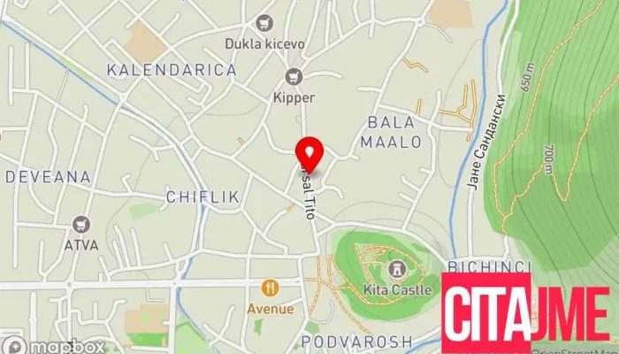 мапа на DentalHouseMk Стоматолог во Кичево