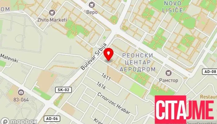 Dentmedika D R Natalija мапа - Скопје