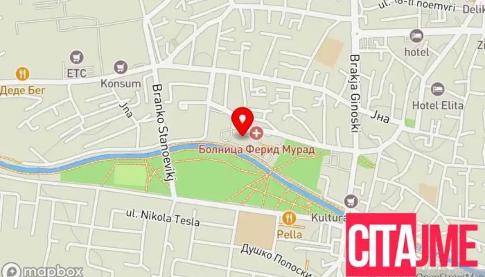 Dentsan -  Pro Dental Clinic мапа - Гостивар