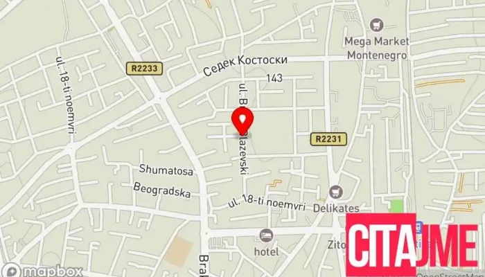 мапа на DHL Service Point (Услужно место Гостивар) Курирски услуги, Логистички услуги, Служба за поштенски услуги, Служба за испорака и праќање по пошта, Шпедитерска компанија, Шпедитерска служба во Гостивар