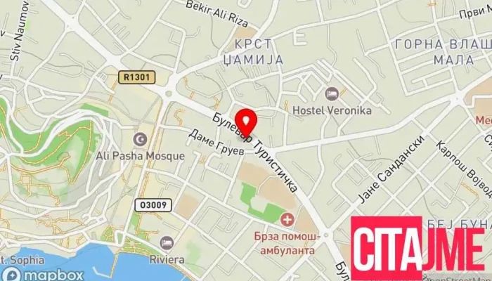 Dhl Service Point -  мапа - Охрид
