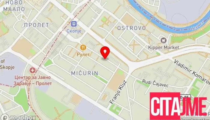 мапа на Дигиком компјутери Продавница за компјутери, Сервис за поправка на компјутери во Скопје
