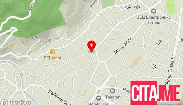 Dmu Todor Skalovski   Tetoets мапа - Тетово