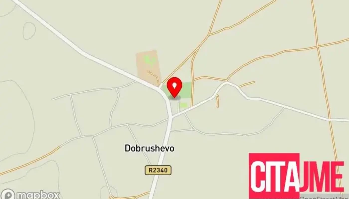 мапа на Добрушево  во Добрушево