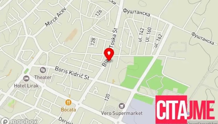 Dr Borislava Spirovska   Ginekolosko Akusherska Ordinacija мапа - Тетово