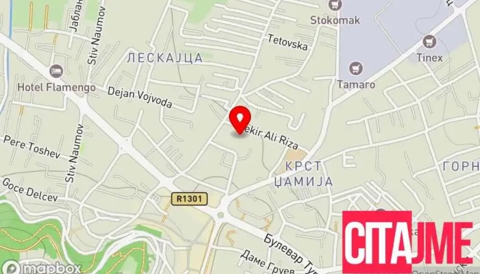 мапа на Др. Ласовски Беби Стоматолог во Охрид
