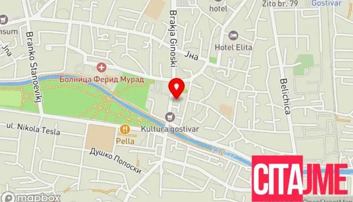 Drzhaven Sanitaren I Zdravstven Inspektorat   Gostivar мапа - Гостивар