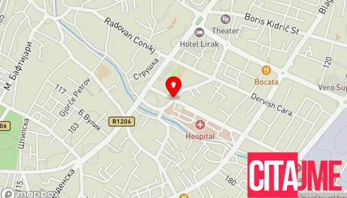 Drzhavna Izborna Komisija   Podrachno Oddelenie Tetovo мапа - Тетово