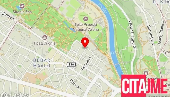Dvornik мапа - Скопје
