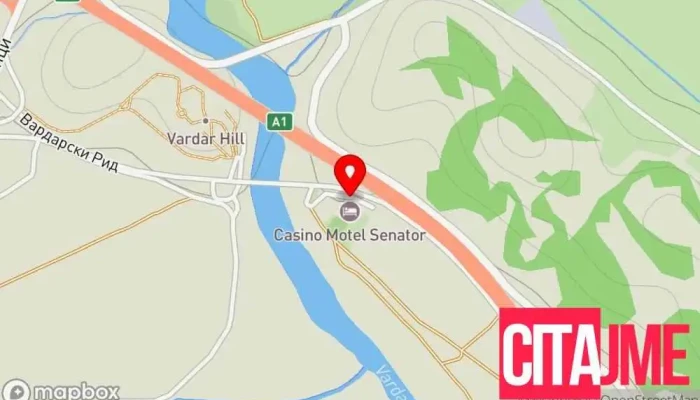 Electronic Casino Senator -    Bazen Elektronsko Kazino Senator   Bazen мапа - Гевгелија
