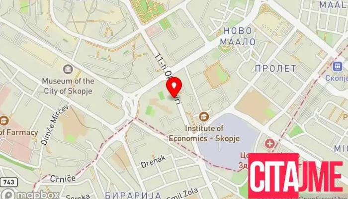 мапа на Еликсир Ексклузив 1 Продавница за парфеми во Skopje