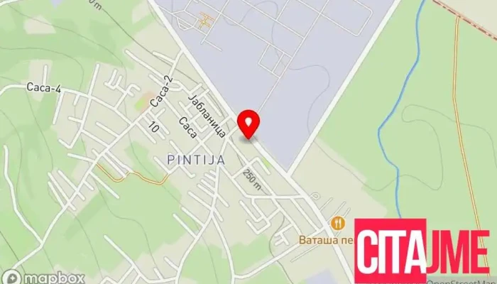 мапа на ELS Hab - Kisela Voda Служба за поштенски услуги во Скопје