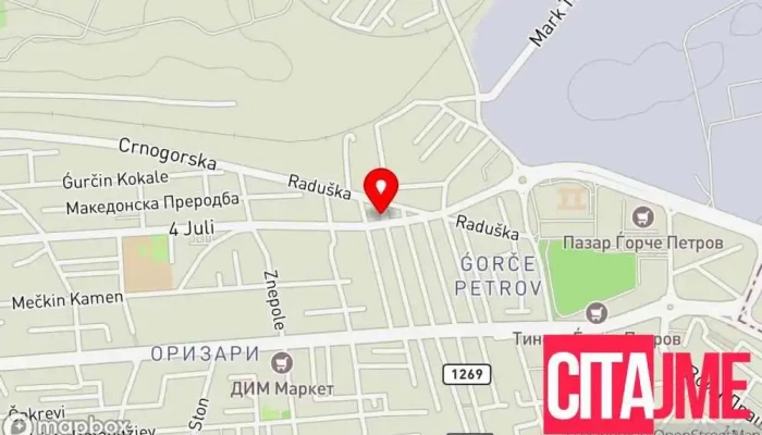 En Kont мапа - Скопје