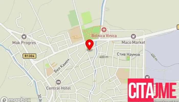 мапа на ePharmacy.mk Аптека во Виница