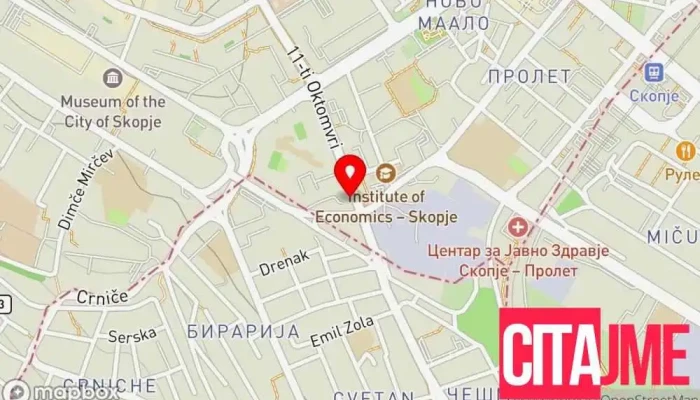 Euro Chist Grup мапа - Скопје