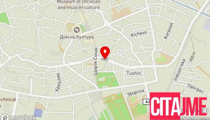 мапа на Eurofarm javor Аптека во Битола