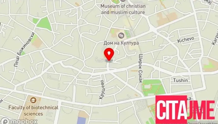мапа на Eurofarm Pelister Аптека во Битола