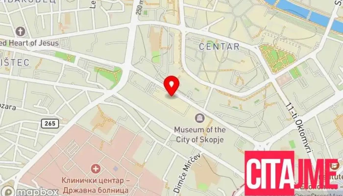 мапа на Еурофарм Рамстор Аптека во Скопје