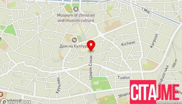мапа на Еурофарм Широк Сокак Аптека во Битола