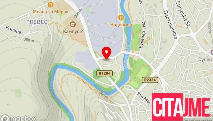 мапа на Еурофарм Аптека во Штип