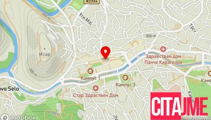 мапа на Еурофарм Аптека во Штип