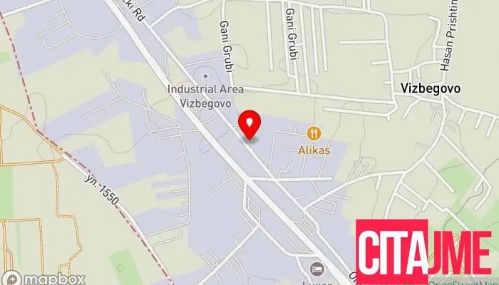 мапа на Еуролек Фармацевтска компанија, Аптека во Kacanicki Pat br. 174 Vizbegovo Skopje MK