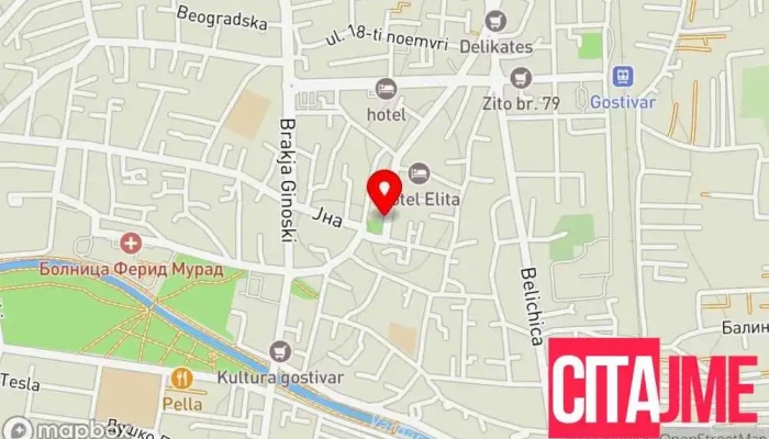 Evn Charging Station -  мапа - Гостивар